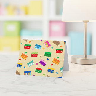 Shoebox Love Thank You Card - Khaki