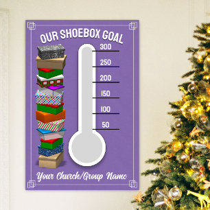 Shoebox Thermometer Poster - Purple