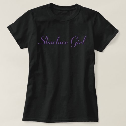 Shoelace Girl _ Purple _ Pegasus_ T_Shirt