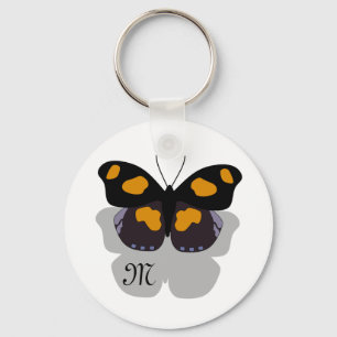 Shoemaker Butterfly Shadow Monogram Keychain