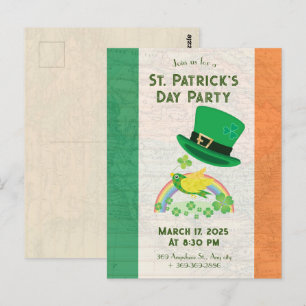 Shoemaker's Lucky Flight invitation Postcard
