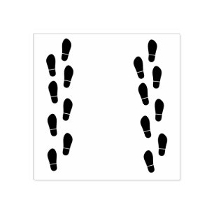 Shoeprints rubber stamp, shoe print, shoeprint stamp