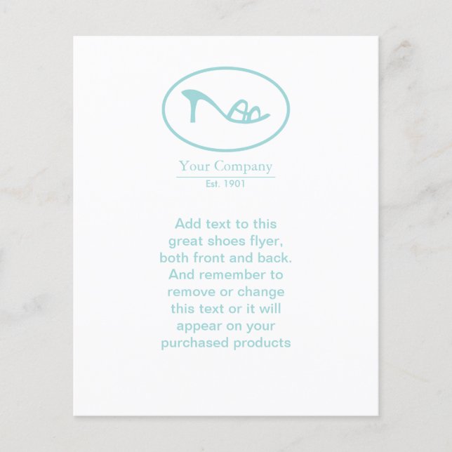 Shoes and Accessories Logo Flyer (Front)
