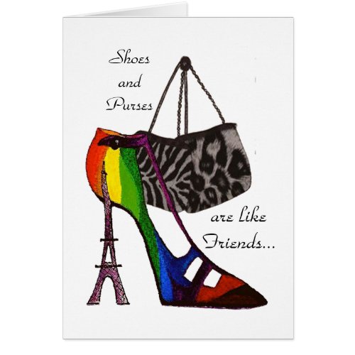 Shoes and Purses Card