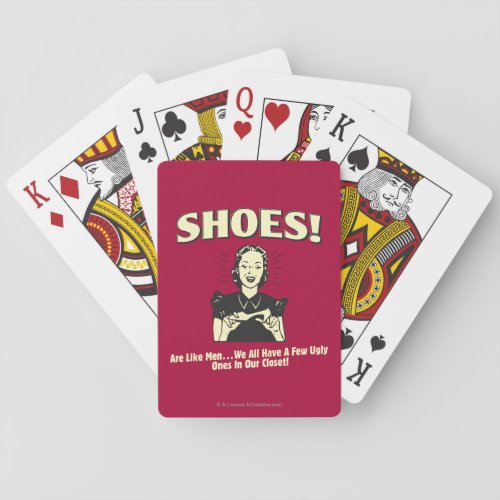 Shoes Are Like Men Playing Cards