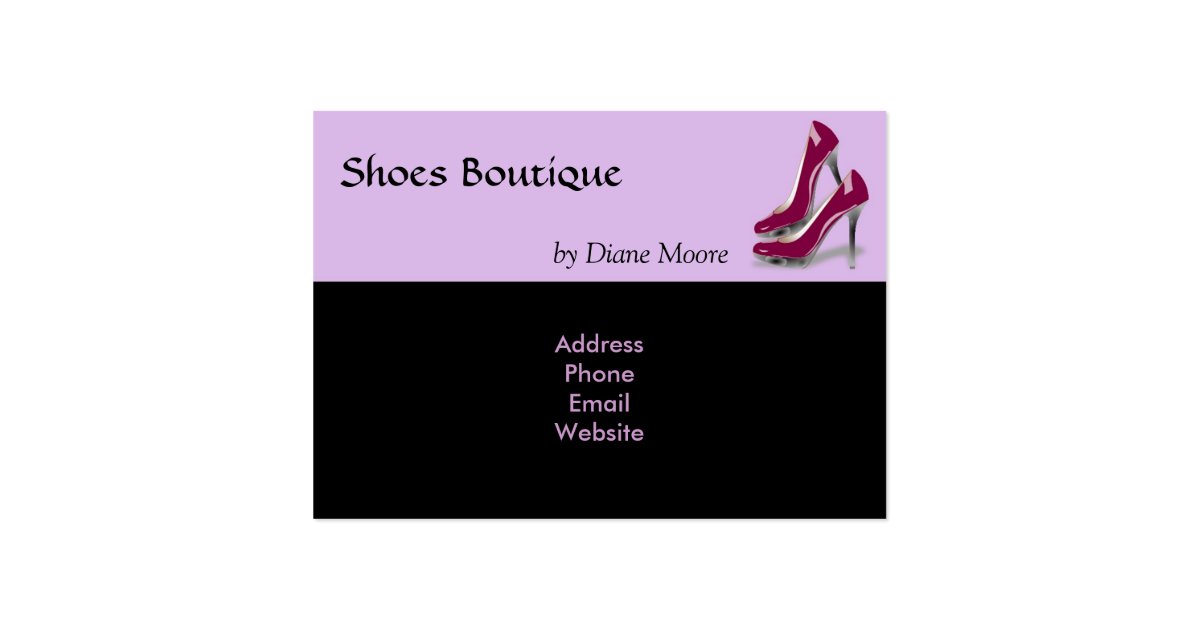 Shoes Boutique Business Card | Zazzle