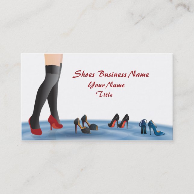 Shoes Business Business Card (Front)