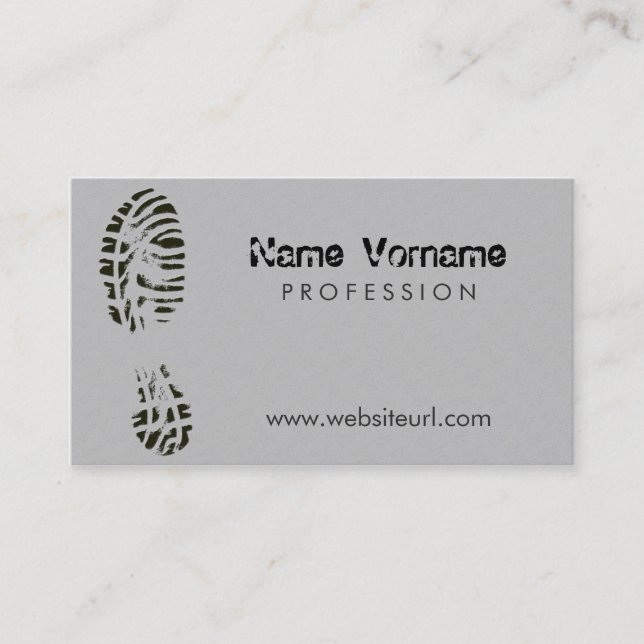 shoes business card (Front)