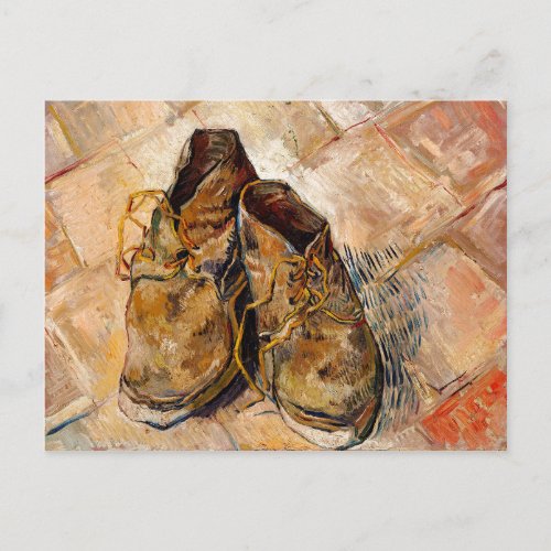 Shoes by Van Gogh Painting Art Postcard