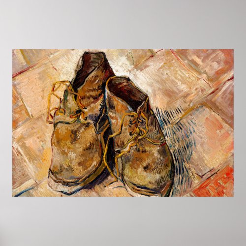 Shoes by Van Gogh Painting Art Poster