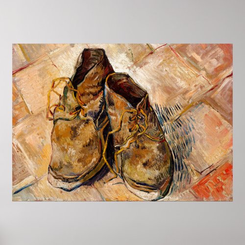 Shoes by Van Gogh Painting Art Poster