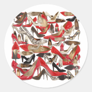 shoes classic round sticker