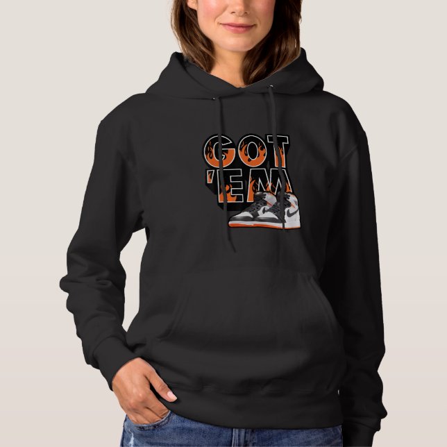 Shoes Got Em Sneaker Match 1 High Og Electro Orang Hoodie (Front)