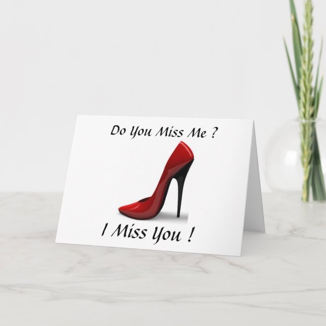 SHOES MISS YOU CARD (Front)