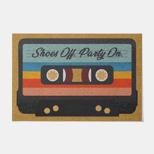 Shoes Off Party On Mat Humor Quotes  Doormat
