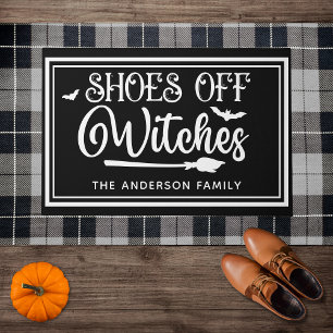 Shoes Off Witches - Funny Halloween Doormat