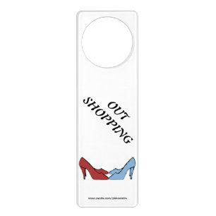 Shoes Out Shopping Door Hangers