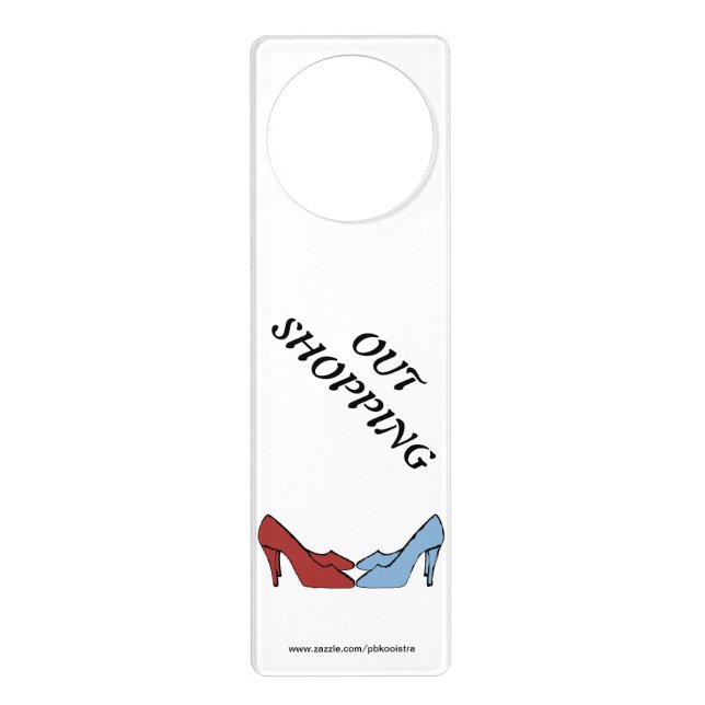 Shoes Out Shopping Door Hangers (Front)