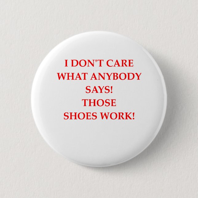 shoes pinback button (Front)