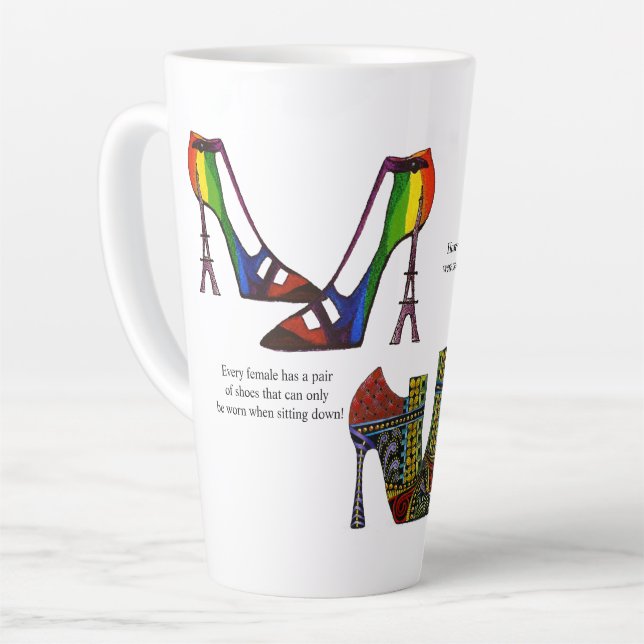 Shoes, Shoes and Boots Tall Latte Mug (Left Angle)