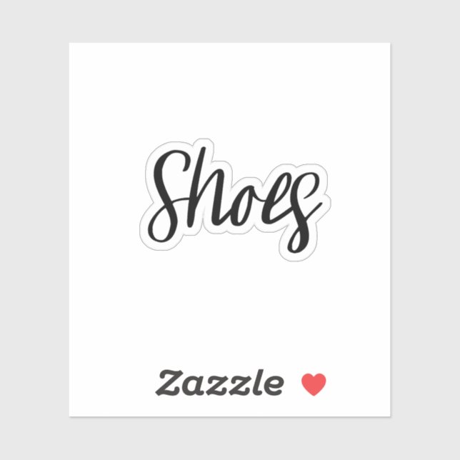Shoes Storage Sticker (Sheet)