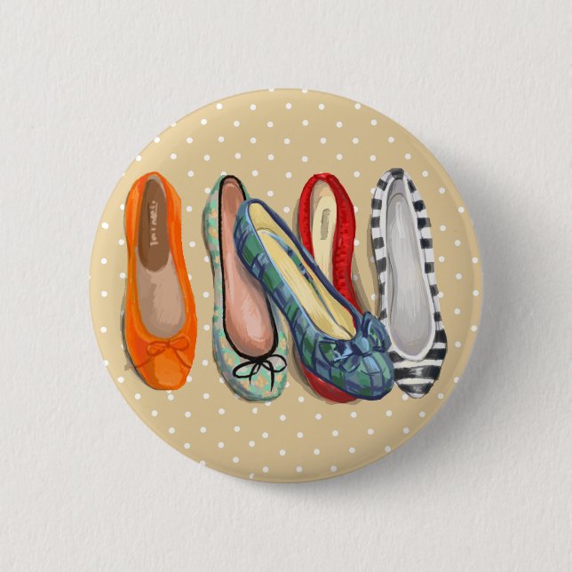 Shoes - tiny slippers button (Front)