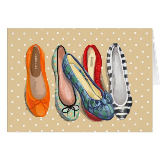 Shoes - tiny slippers cards (Front Horizontal)