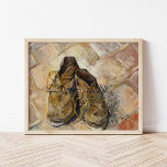 Shoes | Vincent van Gogh Poster<br><div class="desc">Shoes (1888) by Vincent van Gogh is an evocative still-life painting featuring a pair of well-worn leather shoes. The earthy tones and heavy brushstrokes capture the rugged texture and history of the shoes, evoking themes of labor, resilience, and the passage of time. The simplicity of the subject contrasts with the...</div>
