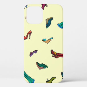 Shoes watercolor seamless pattern iPhone 12 case