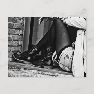 Shoes Woman Clothing Women Fashion Sports Boots Postcard