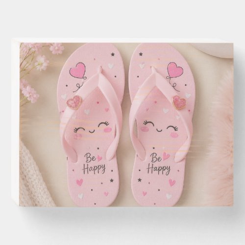 shoes wooden box sign