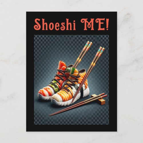 Shoeshi ME _ Unique Sushi Sneaker Holiday Postcard