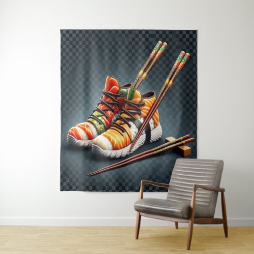 Shoeshi ME _ Unique Sushi Sneaker Tapestry