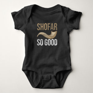 Shofar Ancient Musical Horn Jewish Quote Baby Bodysuit