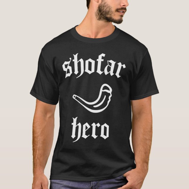Shofar Hero Rosh Hashanah Jewish New Year Beats Yo T-Shirt (Front)