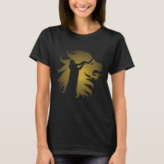 Shofar in the Lion of Judah in Gold for Women T-Shirt