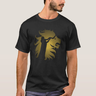 Shofar in the Lion of Judah in Gold T-Shirt
