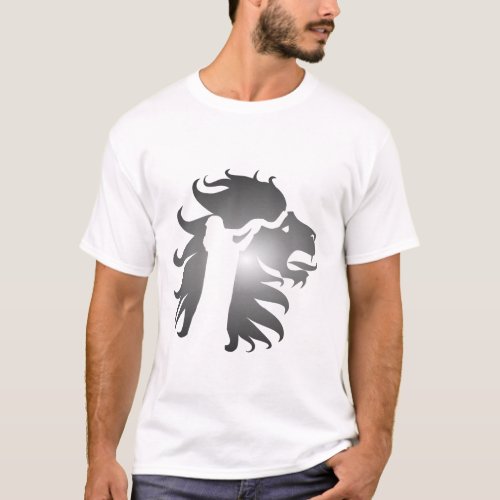 Shofar in the Lion of Judah T_Shirt