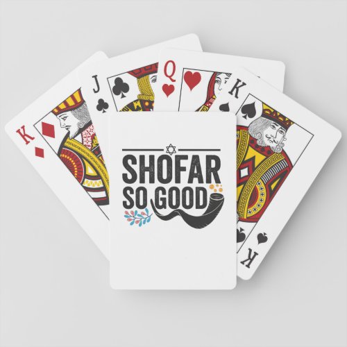 Shofar So good Funny Jewish Hanukkah Holiday Gift Poker Cards