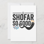 Shofar So good Funny Jewish Hanukkah Holiday Gift Thank You Card<br><div class="desc">chanukah, menorah, hanukkah, dreidel, jewish, judaism, holiday, religion, christmas, </div>