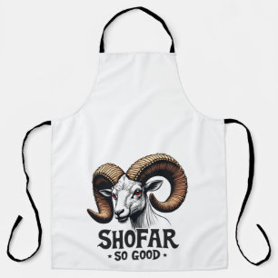 Shofar So Good Jewish Ram Hanukkah  Apron