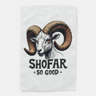 Shofar So Good Jewish Ram Hanukkah  Garden Flag