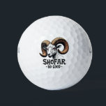 Shofar So Good Jewish Ram Hanukkah  Golf Balls<br><div class="desc">Hanukkah humor,  shofar,  Jewish holiday,  goat graphic,  Hanukkah 2024,  festive Judaism,  shofar pun,  holiday goat,  Jewish traditions,  Hanukkah celebration,  shofar design,  holiday humor,  Jewish fun</div>