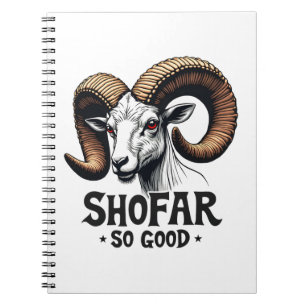 Shofar So Good Jewish Ram Hanukkah Notebook