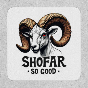 Shofar So Good Jewish Ram Hanukkah  Patch