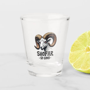 Shofar So Good Jewish Ram Hanukkah  Shot Glass