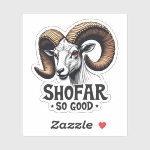 Shofar So Good Jewish Ram Hanukkah  Sticker
