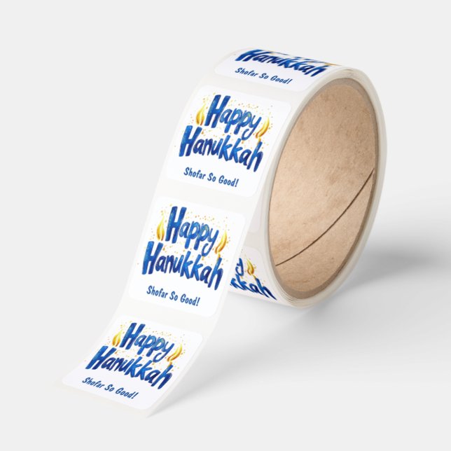 Shofar So Good ! 🕎🎉 Square Sticker (Roll)