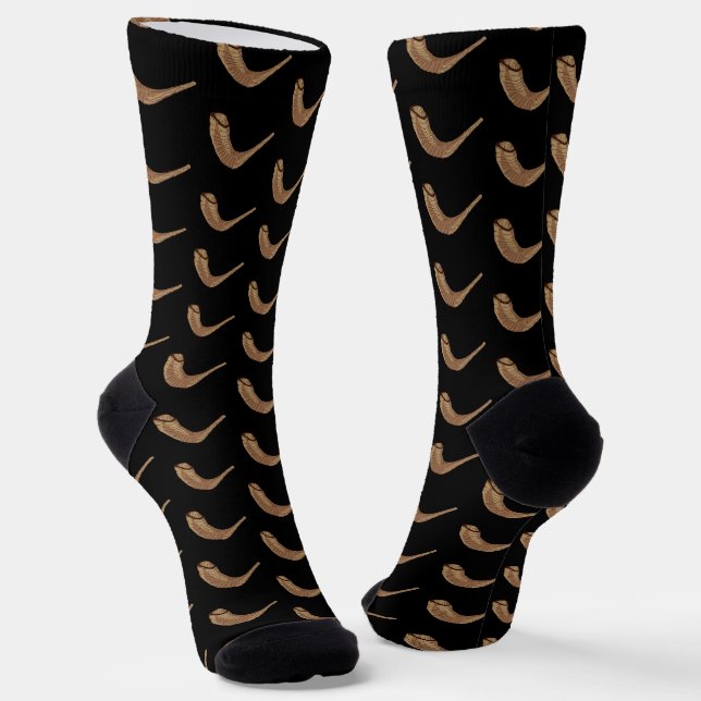 Shofer - Black Dress Socks (Angled)
