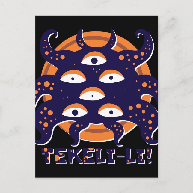 Shoggoth Mountains of Madness Lovecraft Postcard (Front)